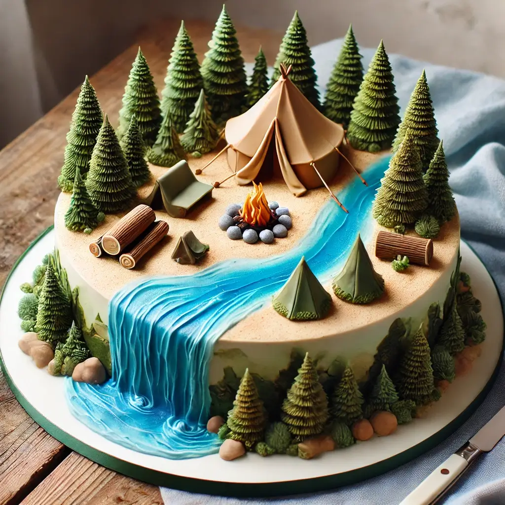 Outdoor Adventure Cake